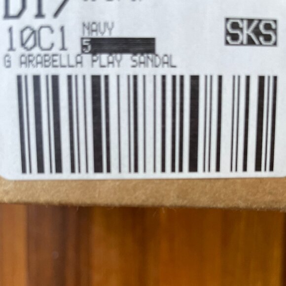 Lands' End Sz 5 Navy Blue Arabella Flower Sandals - Picture 8 of 8